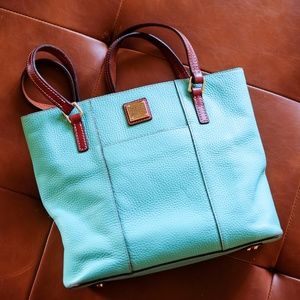 DOONEY & BOURKE Blue Leather Lexington Shopper